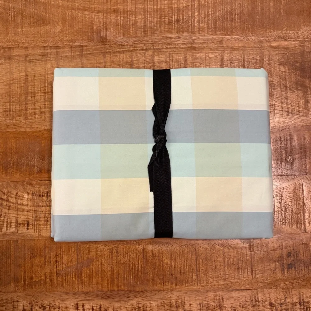 NEW Schoolhouse Woven Plaid Shore Duvet Cover